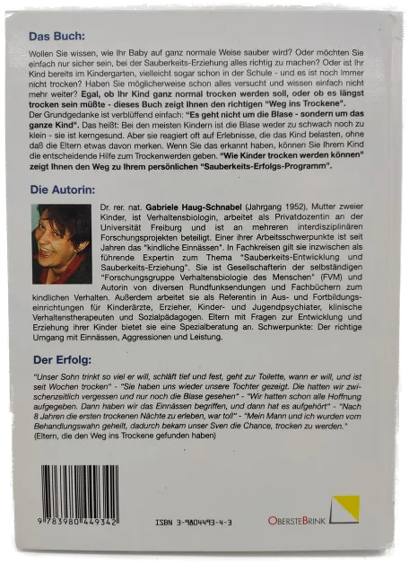 Buch "Wie Kinder trocken werden können" - Gabriele Haug-Schnabel – Bild 2