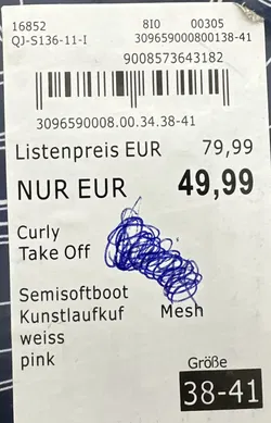Kinder Eislaufschuhe Größenverstellbar - 38-41 - Bild 4