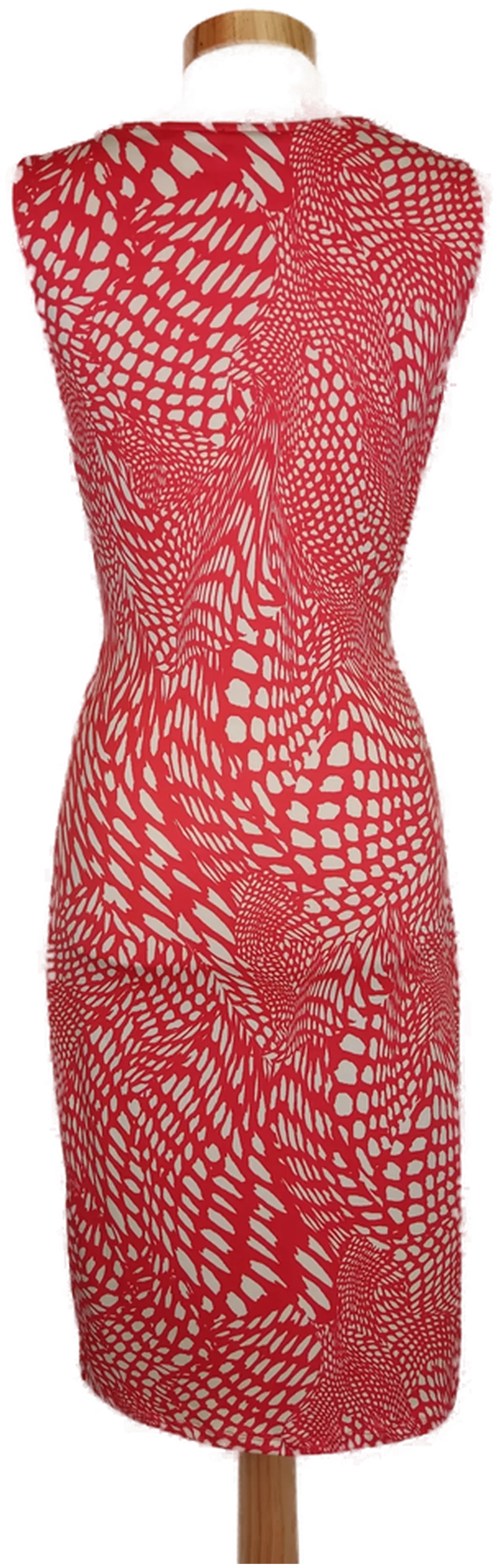 Esprit Damen Kleid rot/weiß gemustert - S/36 – Bild 2