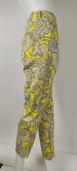 Christian Berg 7/8 Hose Gr. 40 in gelb-schwarz-weiß - Sommermuster - Bild 5