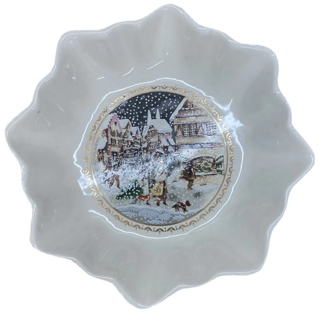 Keksschüssel - Schneemotiv - Groß  - Bild 1