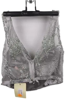 Ballkleid 2-teilig, silber, Eva & Lola, Gr. L - Bild 7