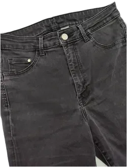 H&M High Waist Damen Jeggings Denim, dunkelgrau - Gr. S - Bild 3