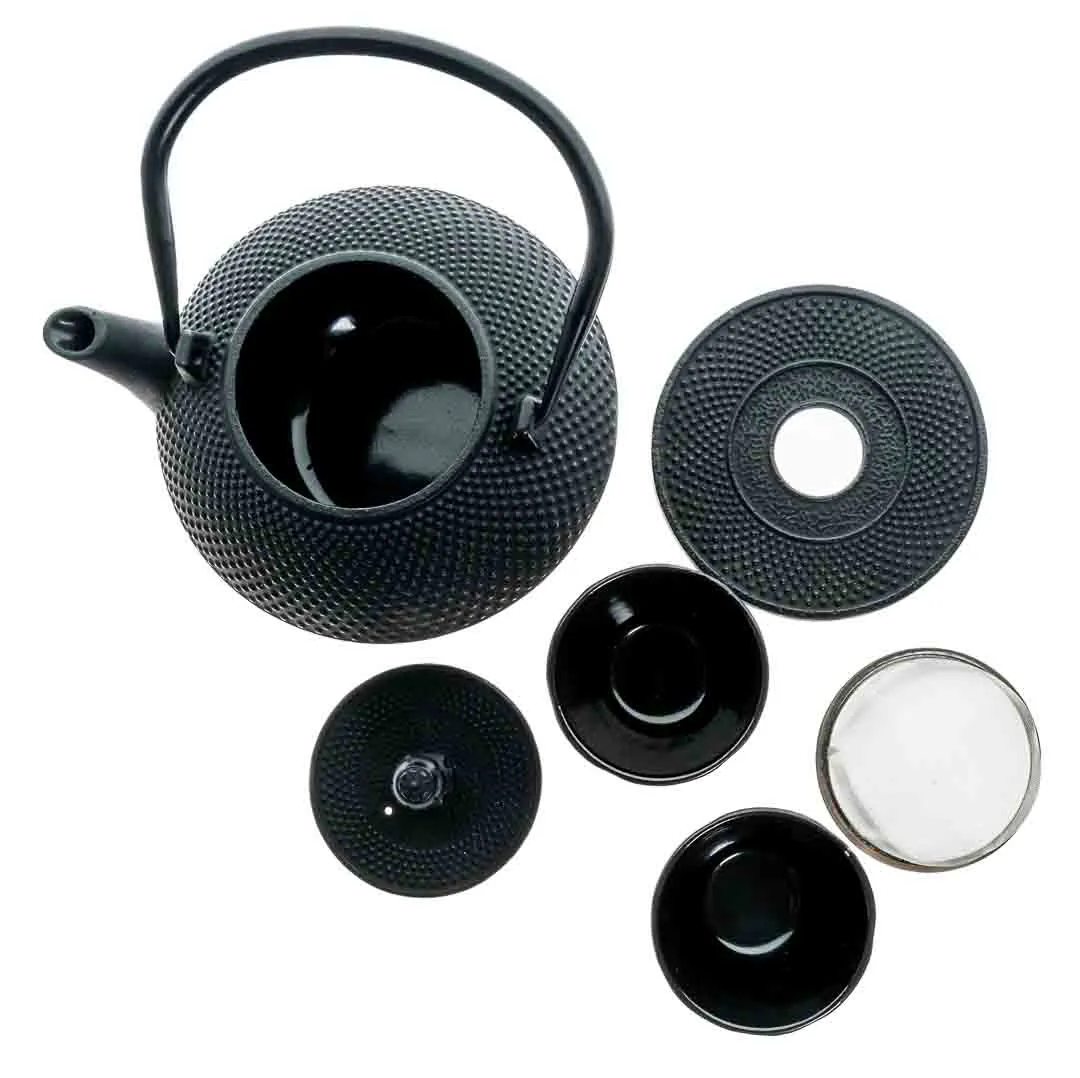 Asia Gusseisen-Teeset mit Teefilter und 2 Tassen – Bild 4