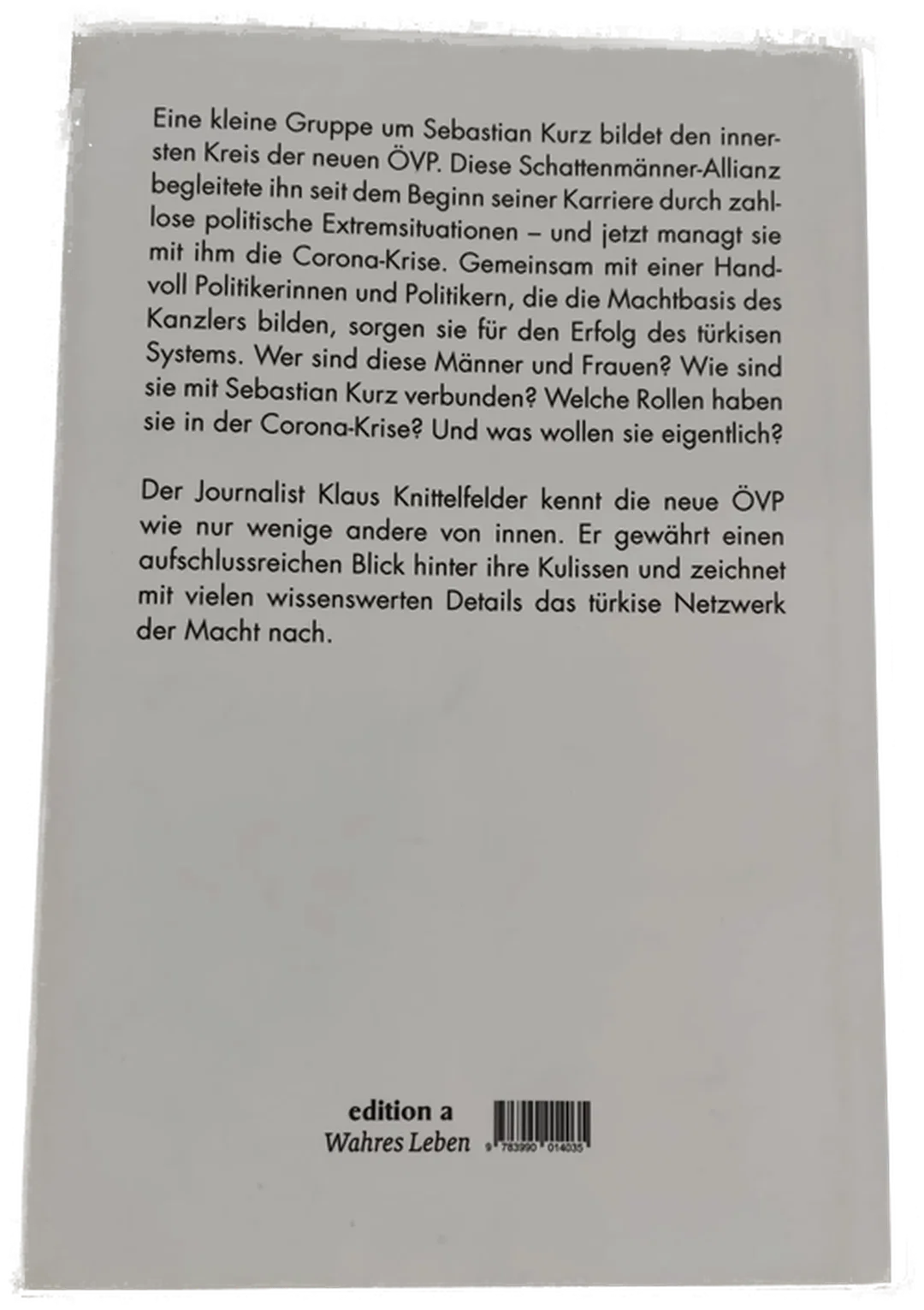 Buch "Inside Türkis -Die neuen Netzwerke der Macht"von Klaus Knittelfelder  – Bild 2