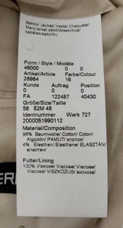 Lagerfeld - Herrenblazer Gr. 52 - Bild 6