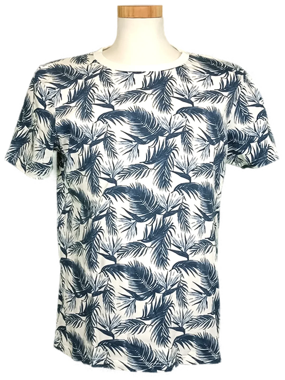 Joop! Herrentshirt gemustert blau/weiß Gr. M - Bild 1