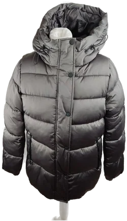 s.Oliver Damen-Winterjacke Grau Mit Kapuze | Winterklassiker
