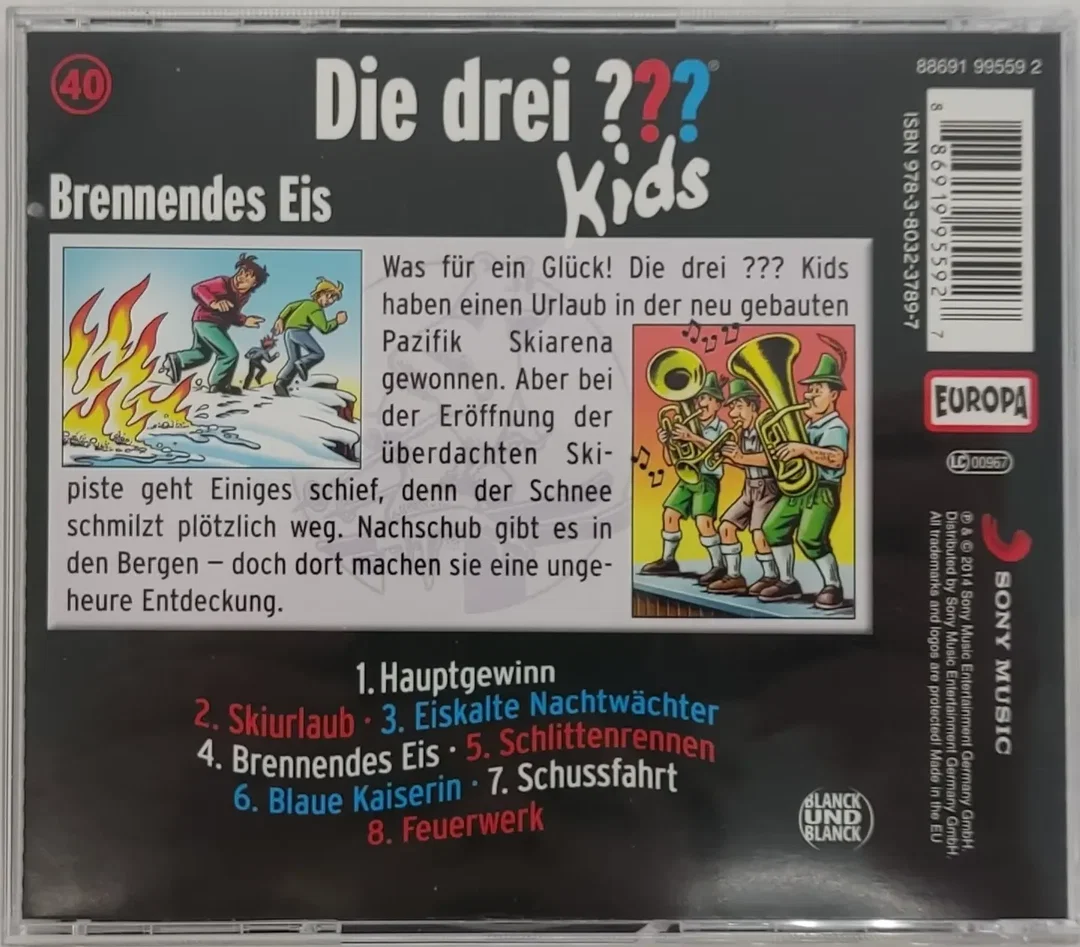 CD Die drei ??? Kids - Brennendes Eis, Hörspiel – Bild 2