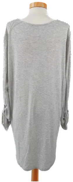 Damen Longshirt langarm grau, bedruckt - Gr. XXL - Bild 3