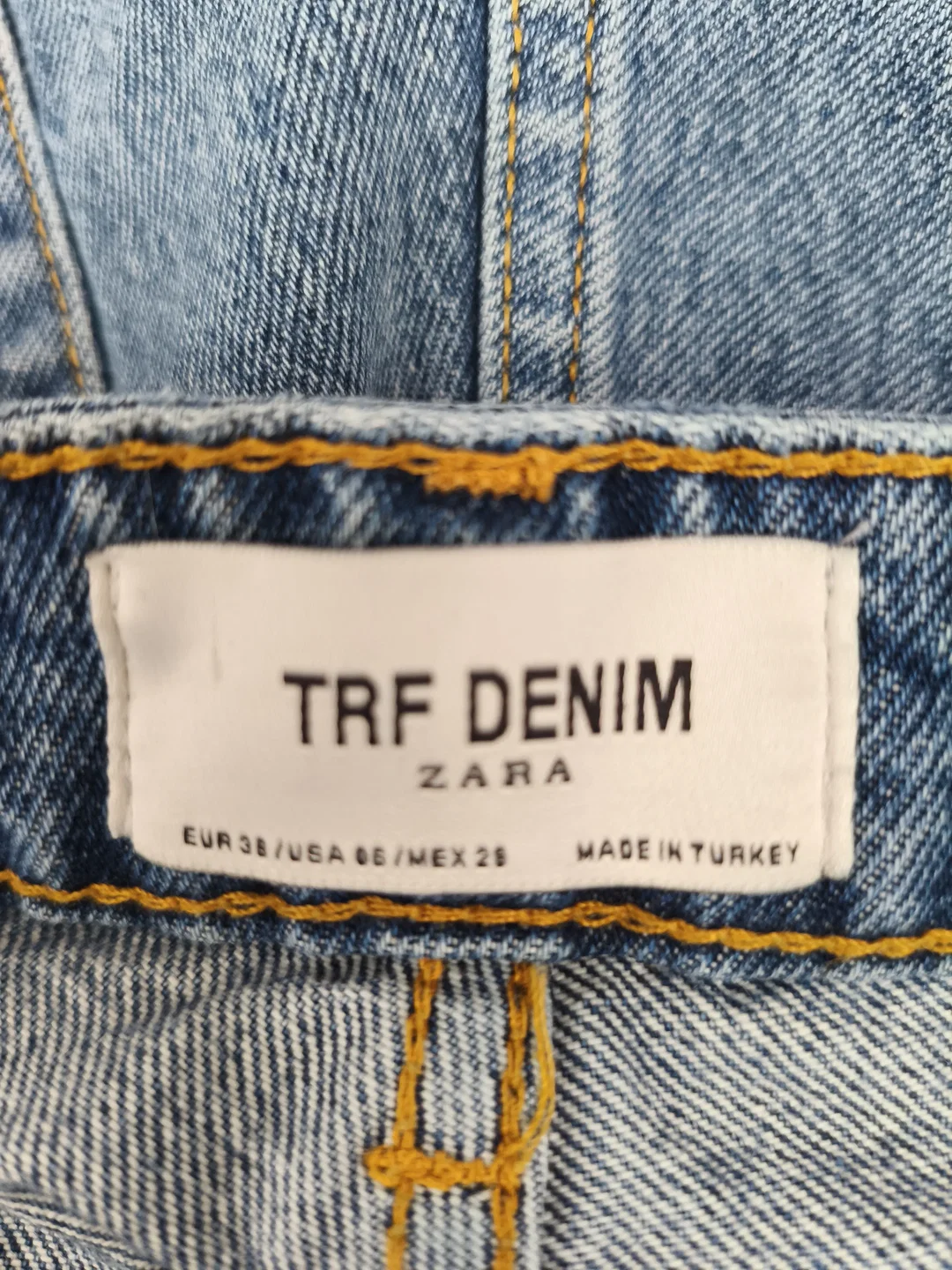 Zara, Barrel Damenjeans, Gr, 38 – Bild 4