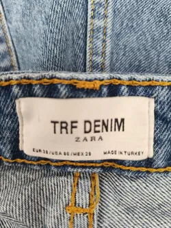 Zara, Barrel Damenjeans, Gr, 38 - Bild 4
