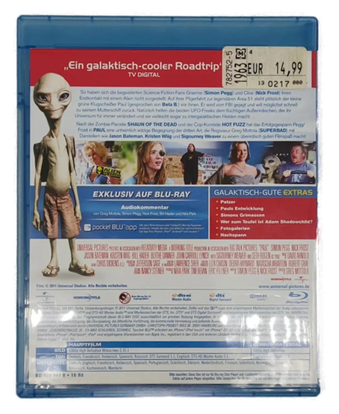 DVD "Paul ein Alien auf der Flucht" mit Simon Pegg  – Bild 3