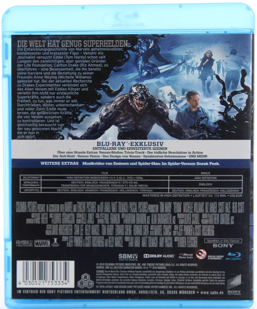 Blu Ray "Superhelden Konvolut" – Guardians / Aquaman / Venom – Bild 3