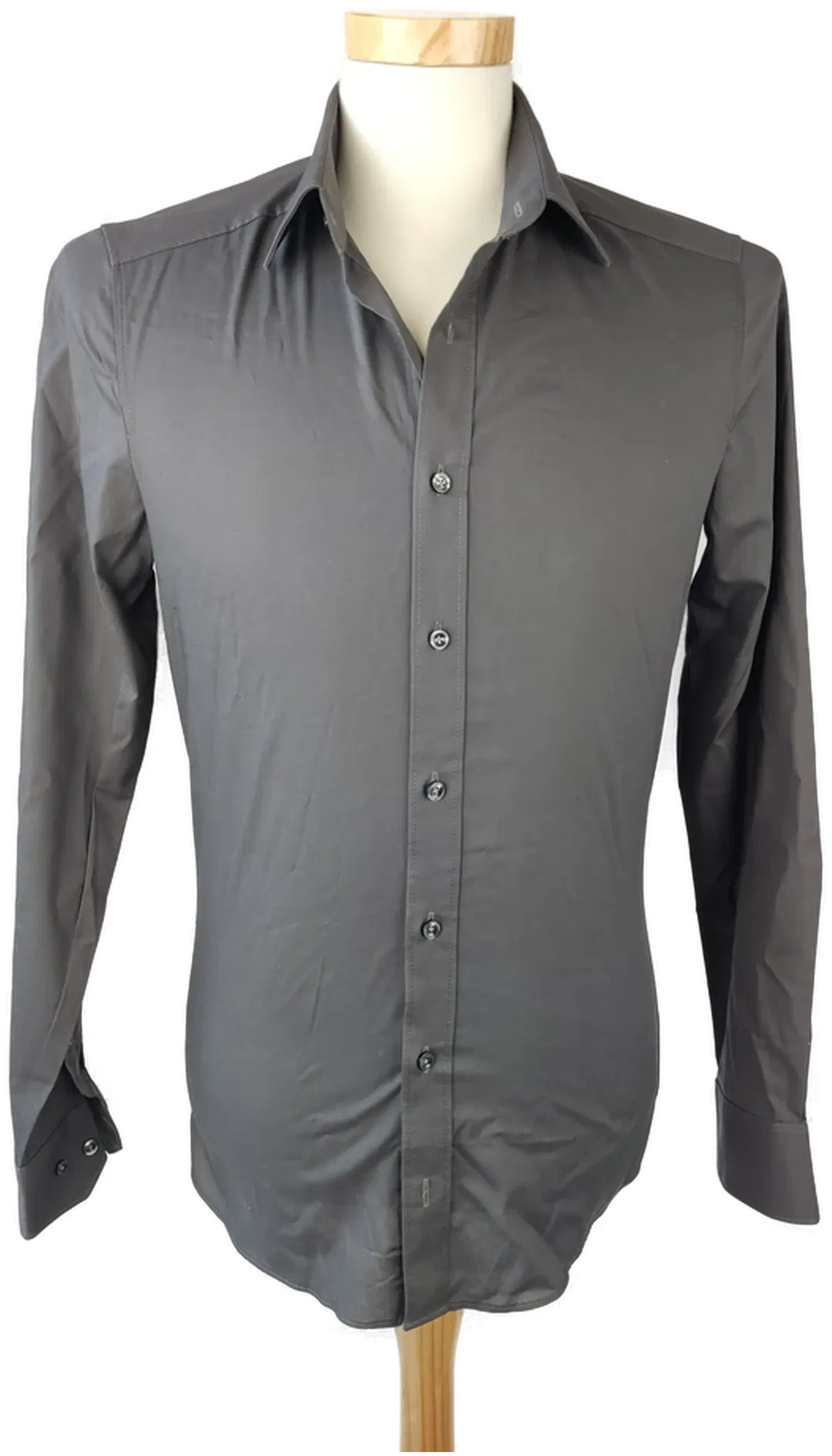 Royal Class Herrenhemd grau - Gr. 38 (XXS) (body fit) - Bild 1