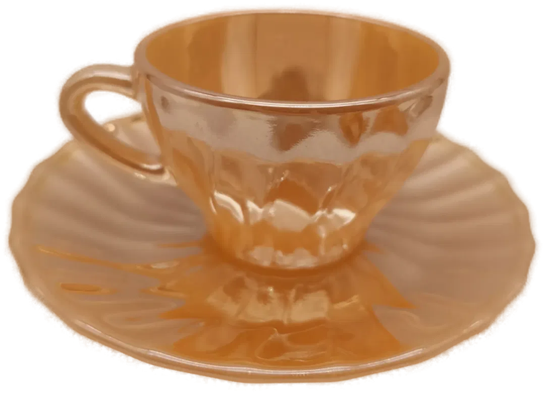 Mokkaservice, Opalglas, Termocrisa, Vintage 50er Jahre - Bild 4