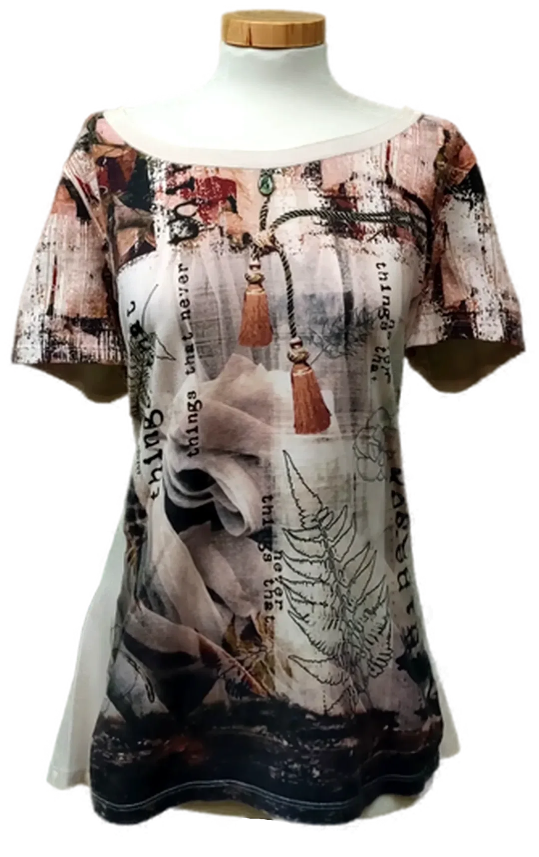 Marc Cain Damen T-shirt gemustert Gr. XXL - Bild 4