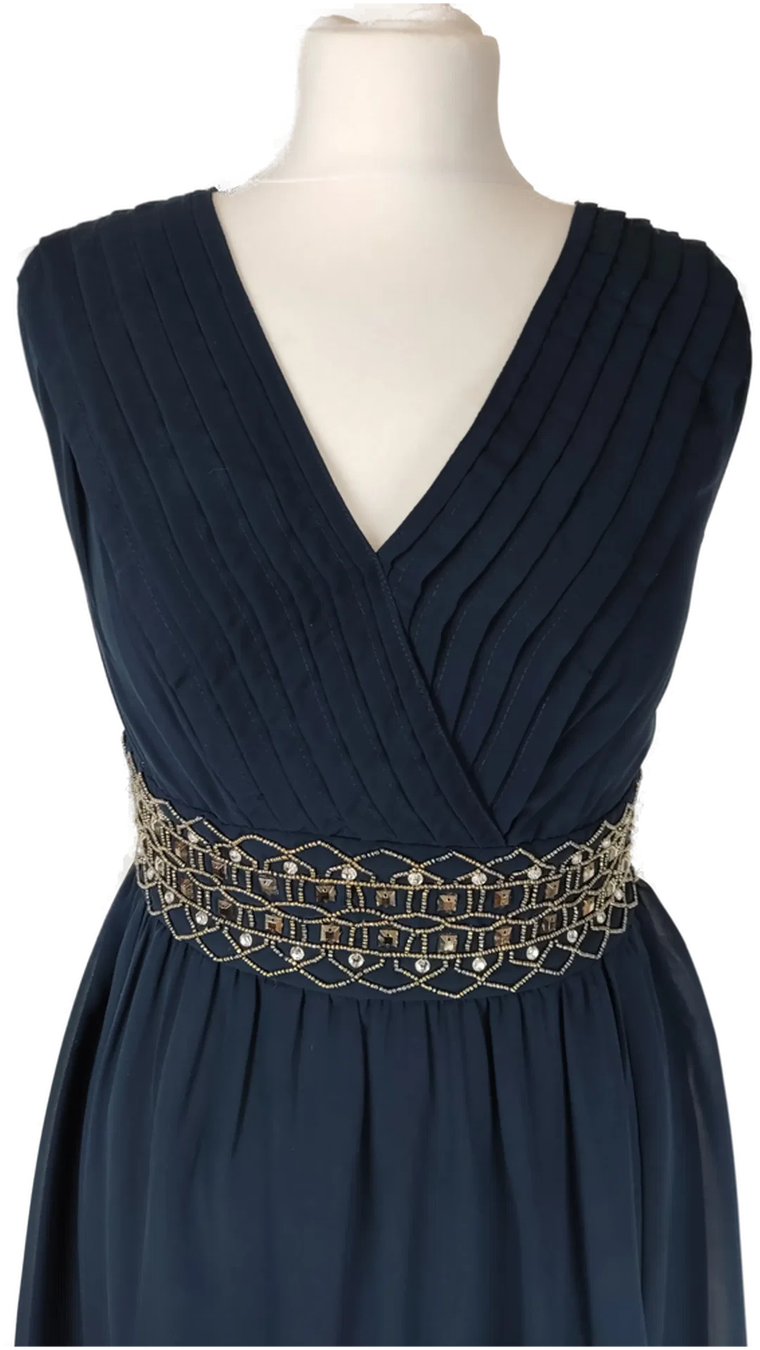 Maxikleid Bodyflirt, Gr.36, Polyester | Einmaliges Unikat – Bild 2