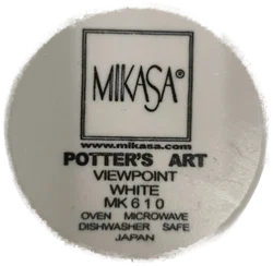 Mikasa, 4 Speiseteller "Viewpoint white", dinner plate, Japan, selten – Vorschau 4