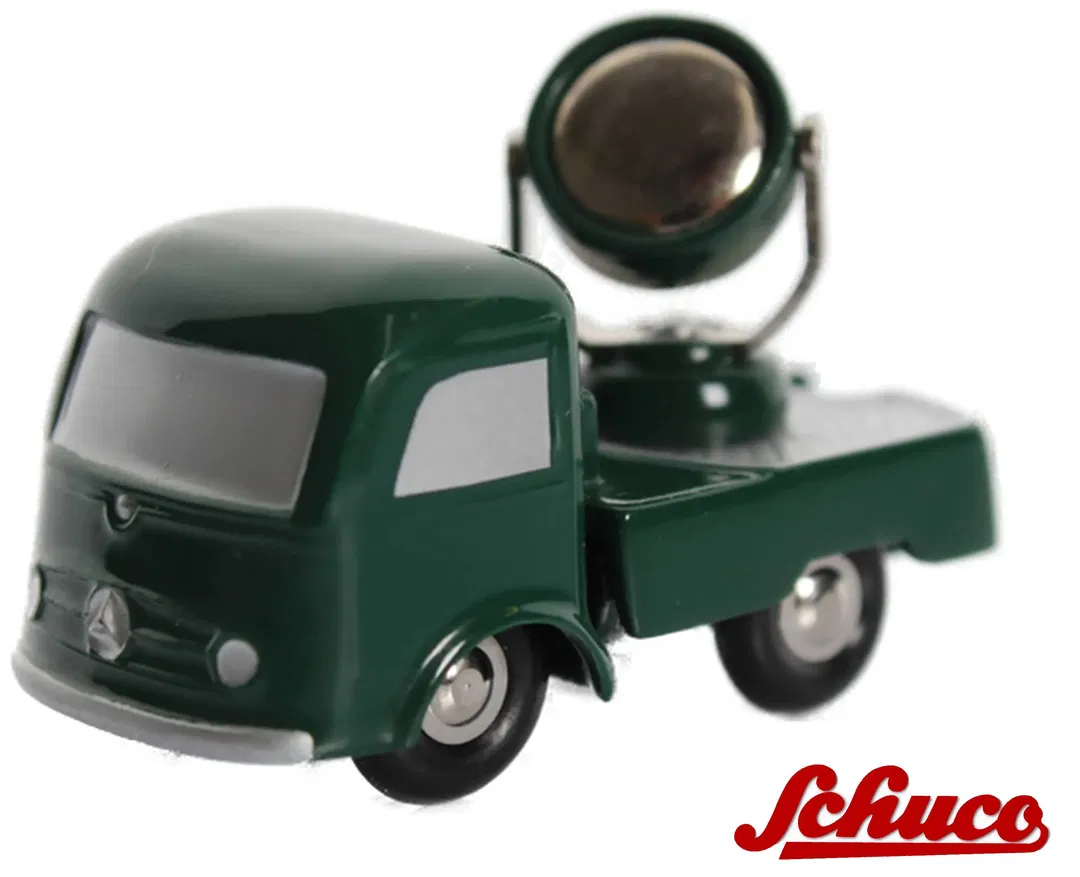 Schuco Piccolo Mercedes- Benz L319 mit Flakscheinwerfewr • Vintage Shell Sondermodell • OVP • neuwertig •  Sammlermodell  - Bild 1