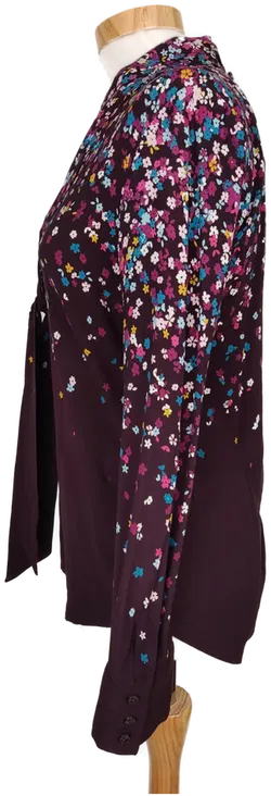 Zero Damen Bluse violett geblümt - XS/34 - Bild 3