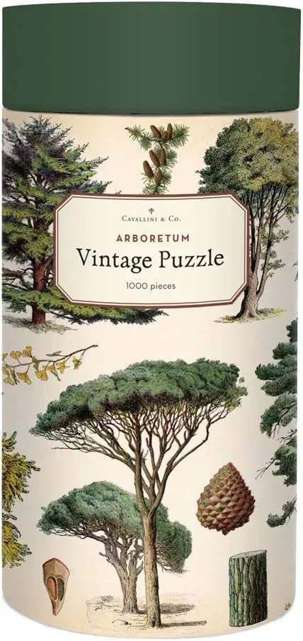 Cavallini & Co. „Arboretum“ Vintage Puzzle – 1000 Teile – in dekorativer Dose - Bild 1