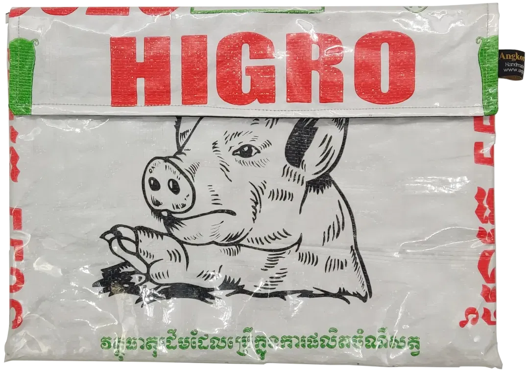 ANGKOR Upcycling Dokumentenmappe / Case aus recycelten Futtersäcken - Bild 1