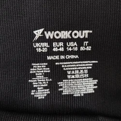 workout Damen Sportleggins schwarz - Gr. 46/48 - Bild 3