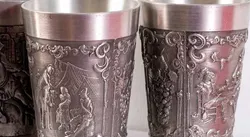 Zinnbecher Set 4-teilig - Bild 4