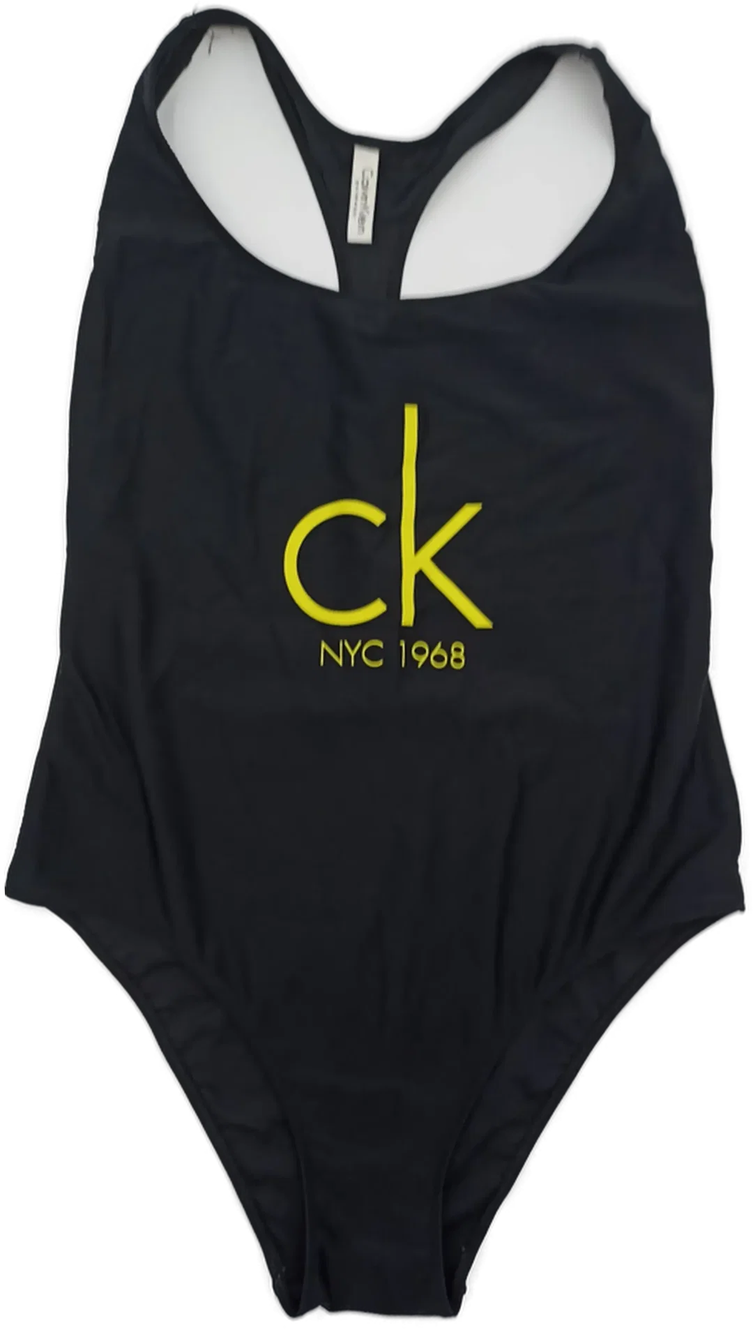 Calvin Klein Badeanzug schwarz mit Logo Gr. M – Bild 3