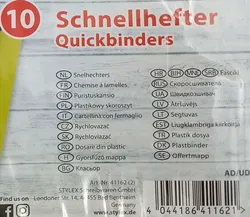 STYLEX Schnellhefter, 10 Stück, farbig sortiert - Bild 2
