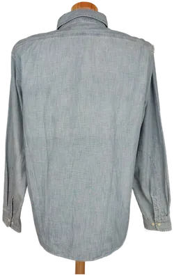 Lands End Herren Hemd blau/weiß - L/50 - Bild 2