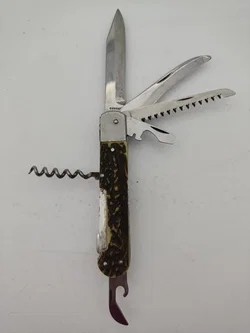 Mikov Fixir Jagdtaschenmesser mit Lederscheide | Tschechoslowakischer Schatz – Vorschau 4