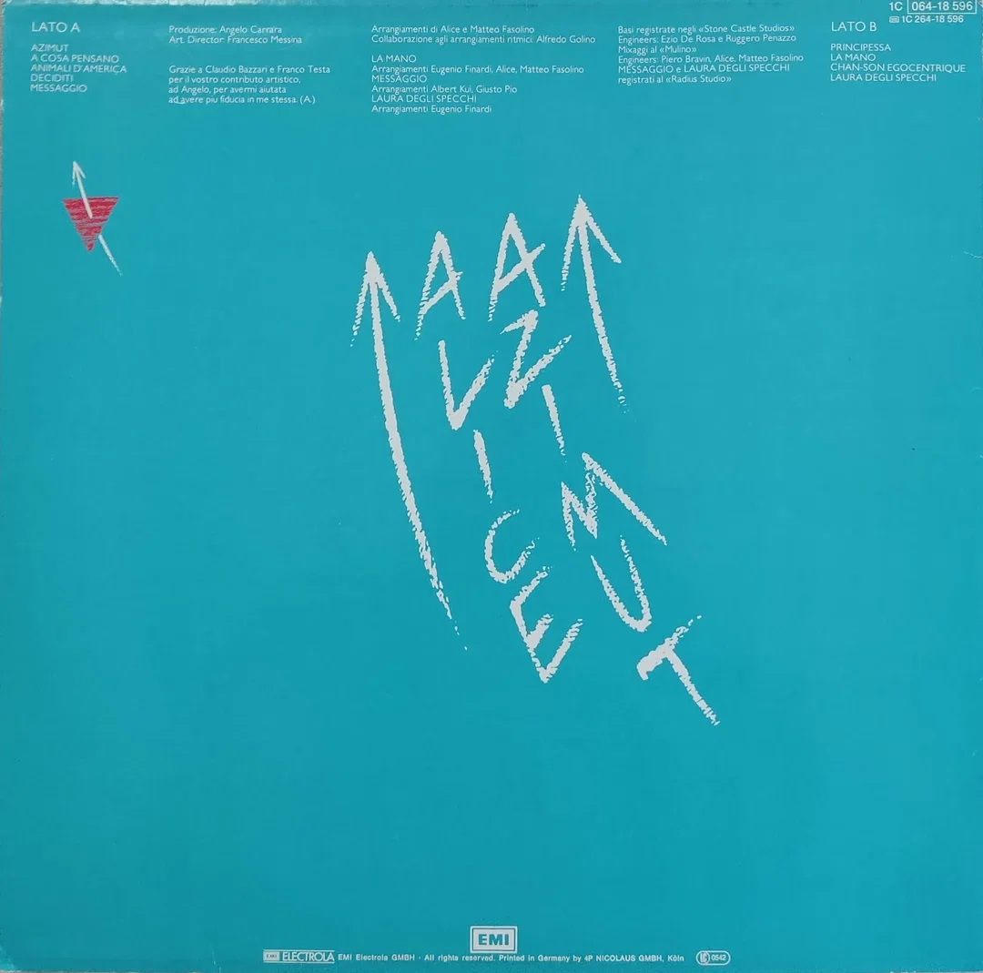 LP Vinyl Alice "Azimut" – Bild 2