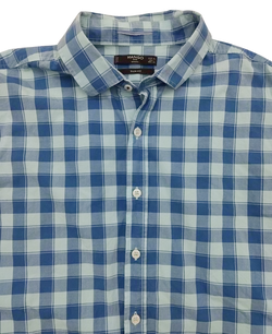 Mango Herren Hemd, blau - Gr. XL  - Bild 4