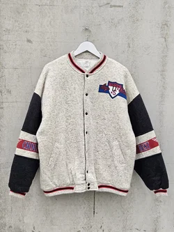 CHICAGO Herren 90´s Basketball Jacke, grau/rot meliert - Gr.L – Vorschau 1