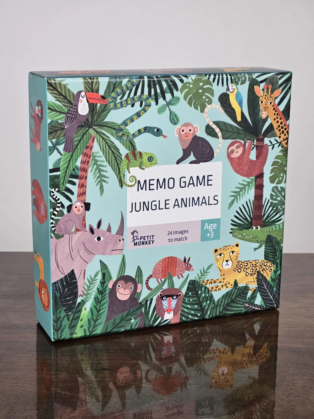 MEMO GAME JUNGLE ANIMALS - Gesellschaftsspiel - PETIT MONKEY  - Bild 4