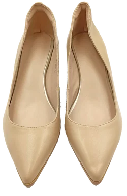 Glattlederwedges creme Gr. 40,5 - Bild 3