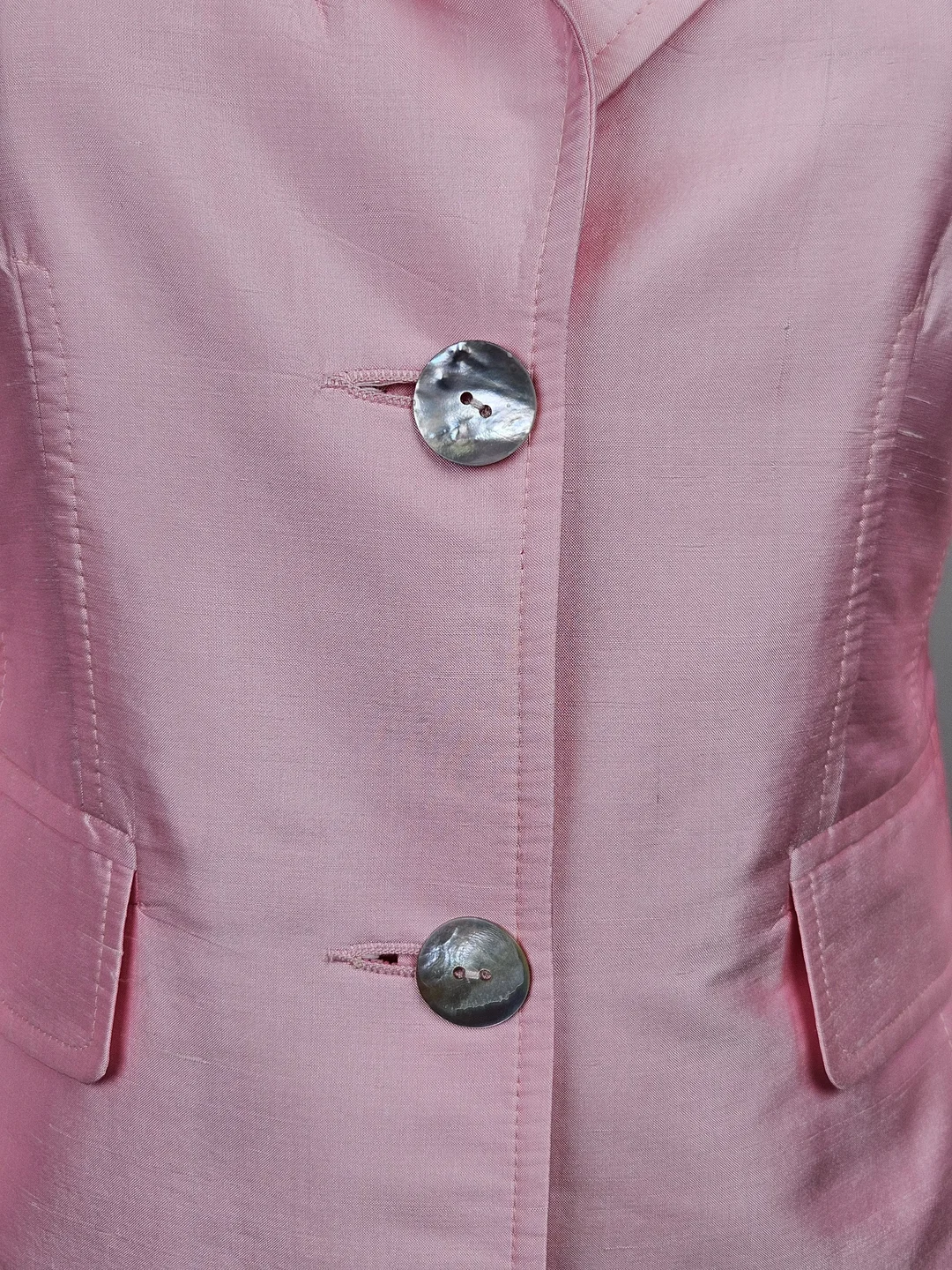 AMRANY Fashion Damen Seidenblazer, rose - Gr. S – Bild 6