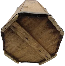 Antike Glasflasche mit Holzummantelung 10 Liter - Bild 5