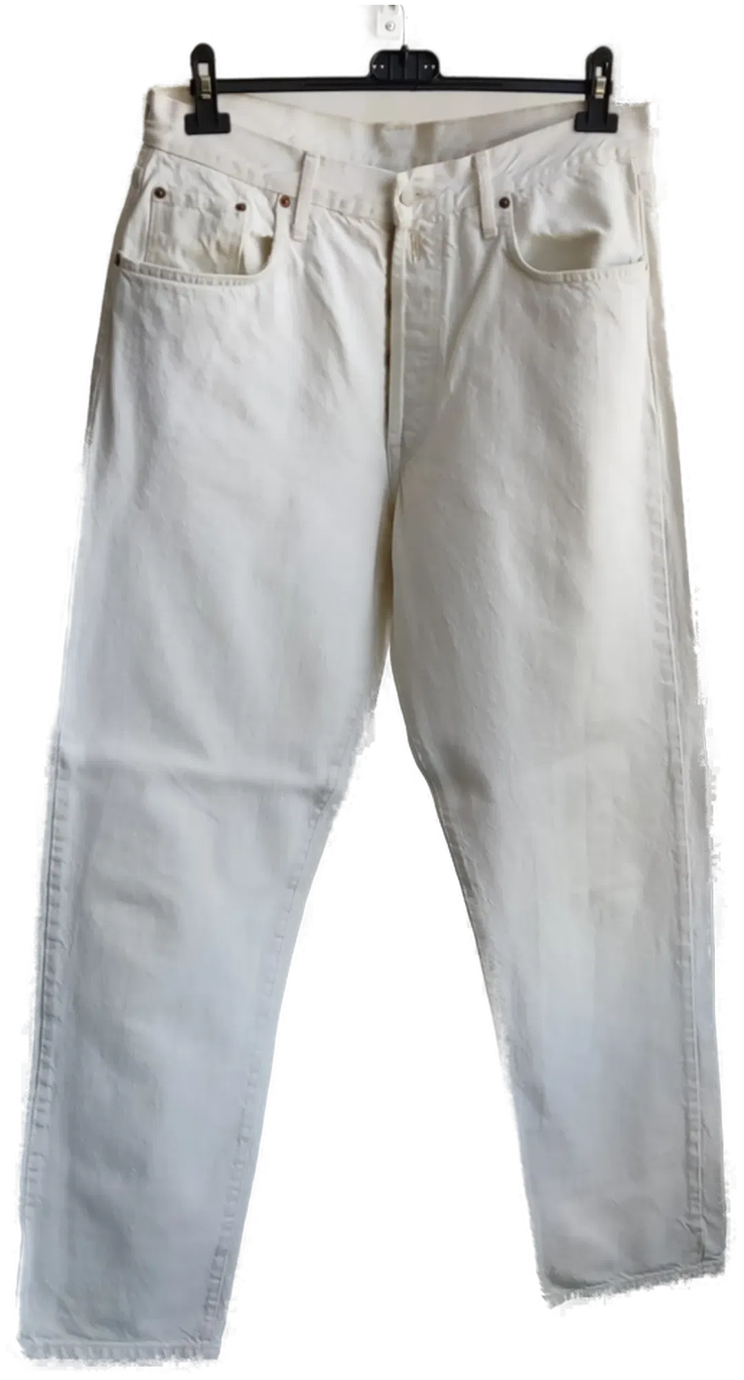 REPLAY Herrenjeans Regular 901 weiß mit Knopfleiste - Gr. W36 - Bild 1