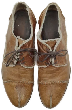 Vintage-Halbschuhe Leder Braun Gr.42 | Authentischer Retro-Charme Made in Italy - Bild 5