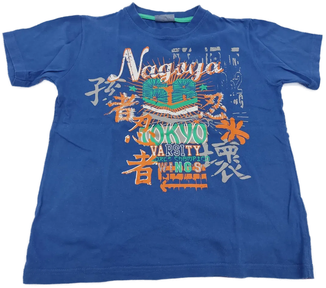 okay Kinderkurzarm T-Shirt blau - 140 - Bild 4