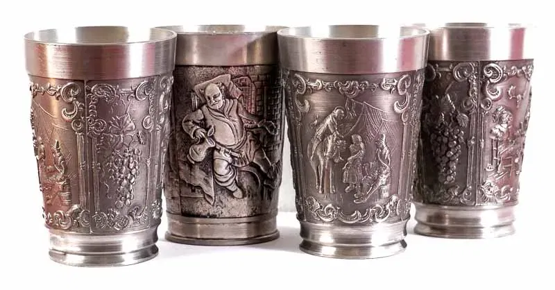 Zinnbecher Set 4-teilig - Bild 1