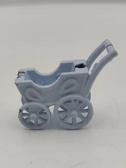 Puppenhaus Zubehör: Miniatur-Kinderwagen Metall | Sammlerstück  - Bild 2