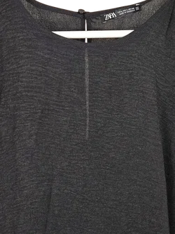ZARA Damen Maxikleid, schwarz - Gr. L - Bild 4