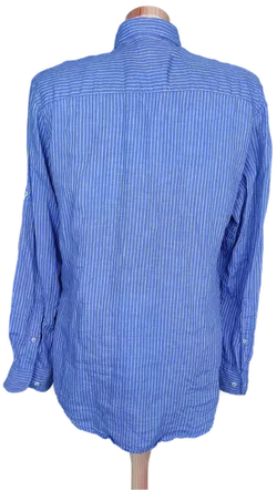 Jean Carriere Herren Hemd blau getreift - L - Bild 2