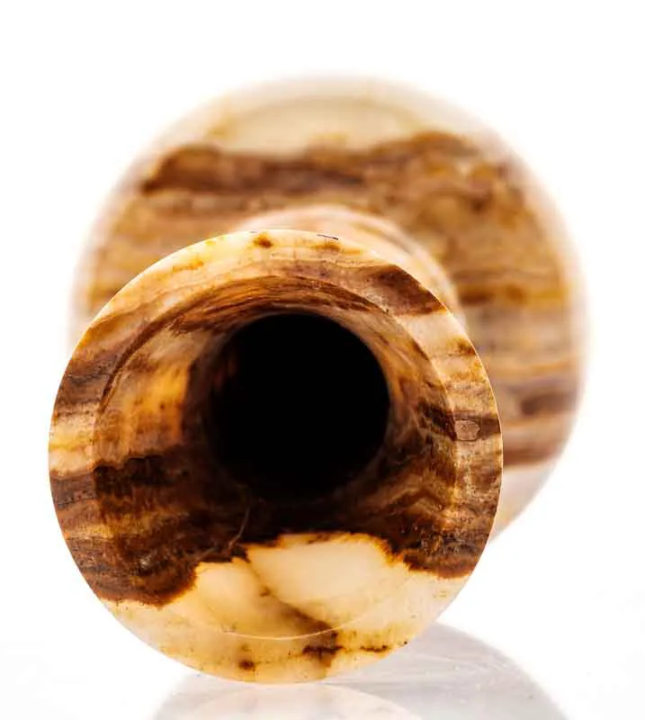 Onyx Vase handgemacht ca. 21 cm – Bild 2