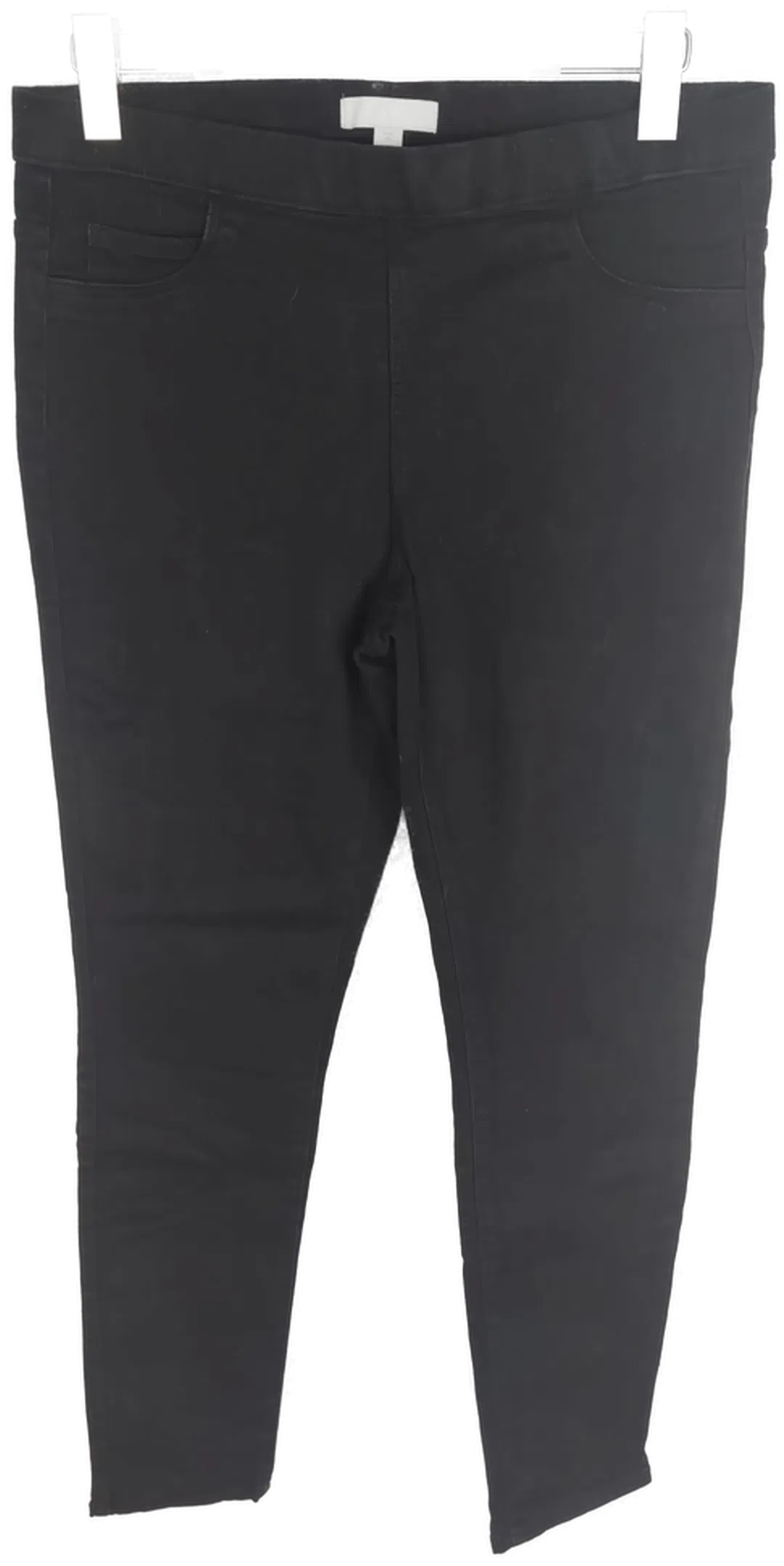 H&M Damen Stretch Jeans mit Gummizugbund, schwarz, Größe 44 - Bild 1