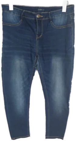 Stretch Jeggings XL mit Gummizugbund, blau meliert, Größe XL - Bild 1